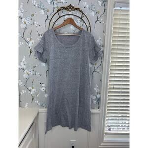 Isabel Maternity by Ingrid & Isabel Heather Gray Shortsleeve Dress - Size Large